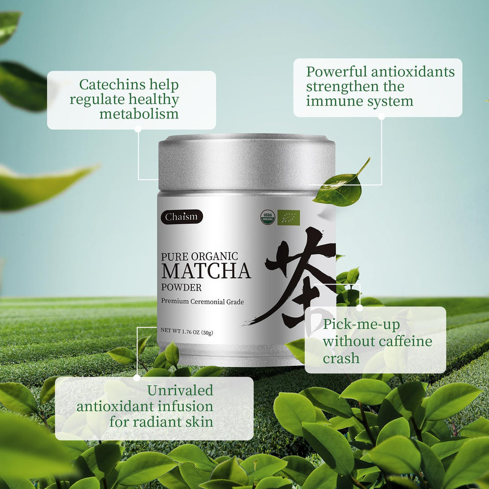 Chaism traditional matcha preparation scene for a ceremonial moment