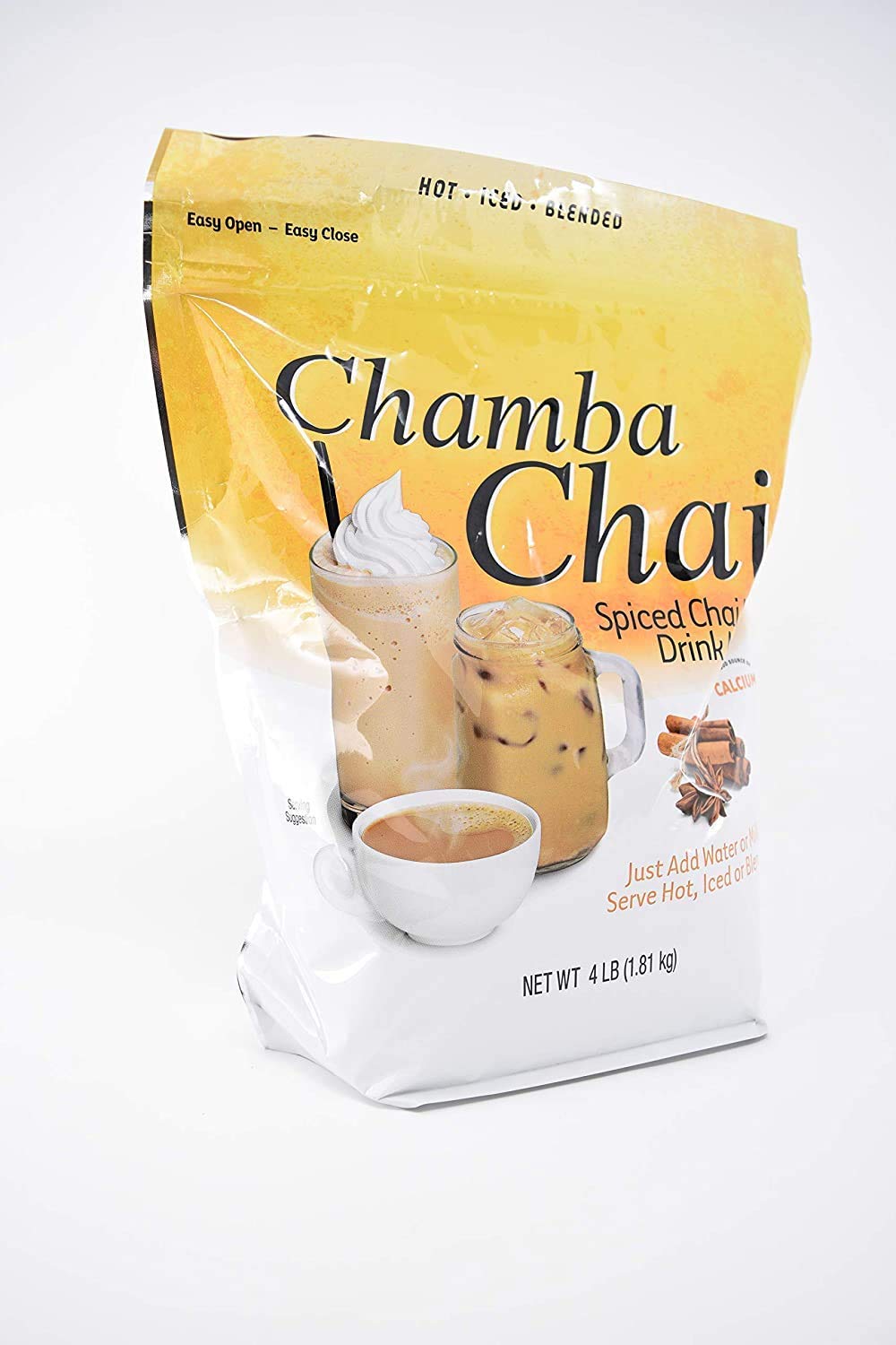 Chamba Chai spiced chai latte mix bag for cozy cafe-style lattes at home
