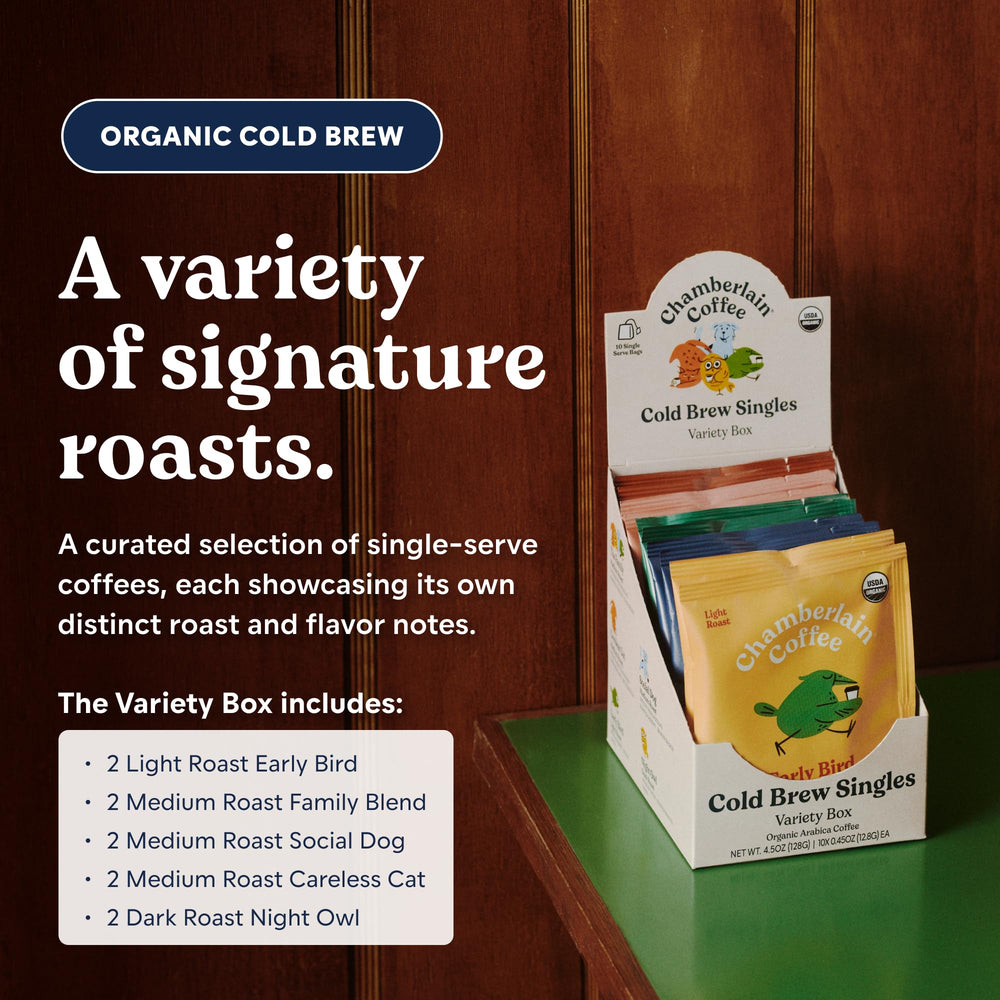 Chamberlain Coffee family blend medium roast packet for everyday moments
