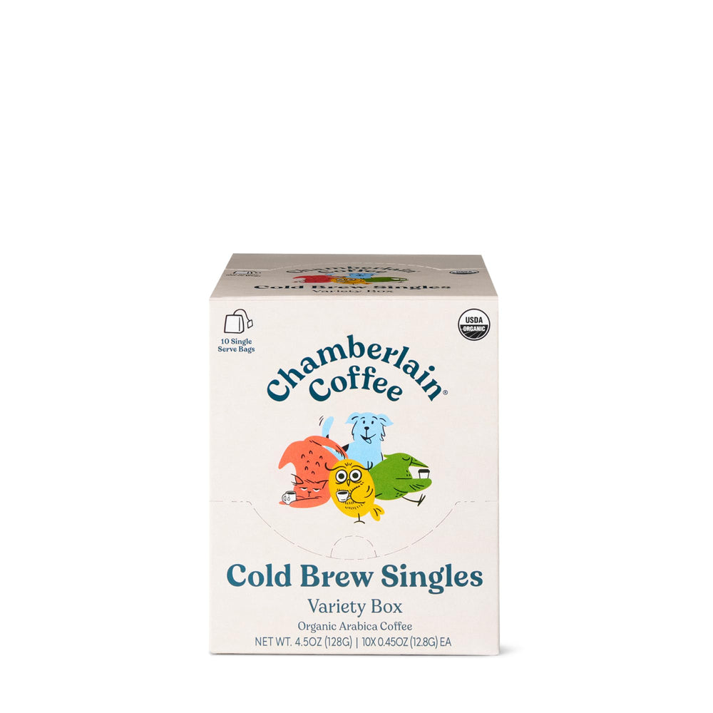 Chamberlain Coffee night owl dark roast packet for a smooth bold cup