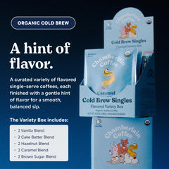 Chamberlain Coffee hazelnut bag for smooth cold brew anywhere.