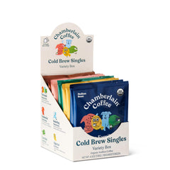 Chamberlain Coffee variety cold brew singles box ready for quick premium iced coffee