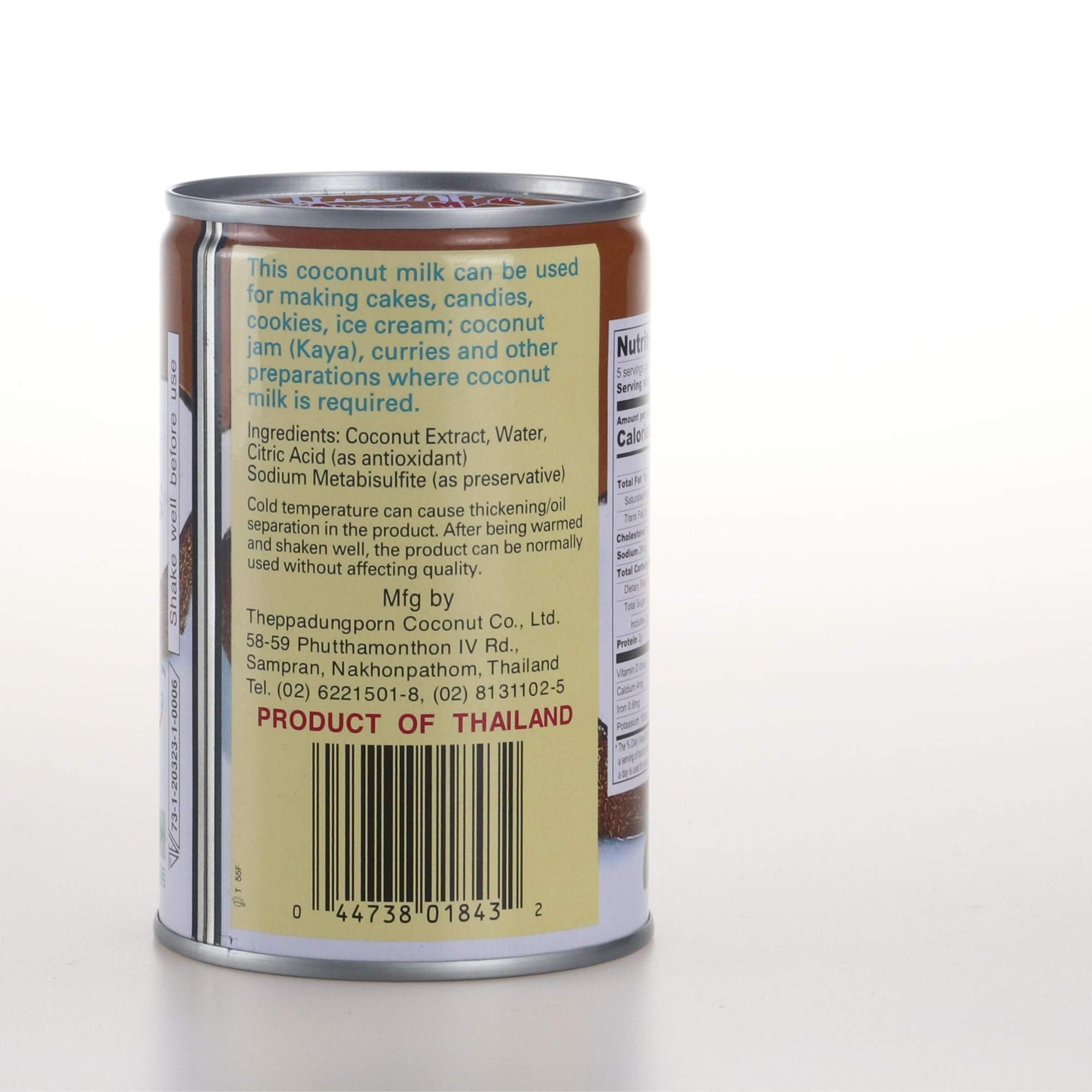 Chaokoh Coconut Milk Unsweetened packaging shown with recyclable materials
