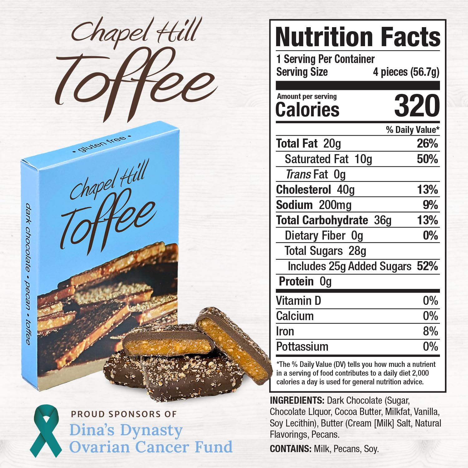 Chapel Hill Toffee buttery center closeup showing smooth texture and caramel notes