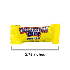 Charleston Chew chocolate-coated vanilla nougat bar, classic chewy snack