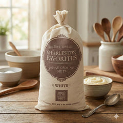 Charleston Favorites bacon and eggs with grits, a classic Southern pairing
