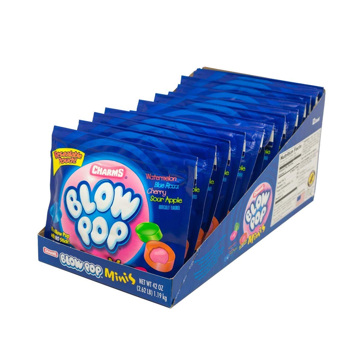 Charms Blow Pop Mini bag front view for on-the-go enjoyment.