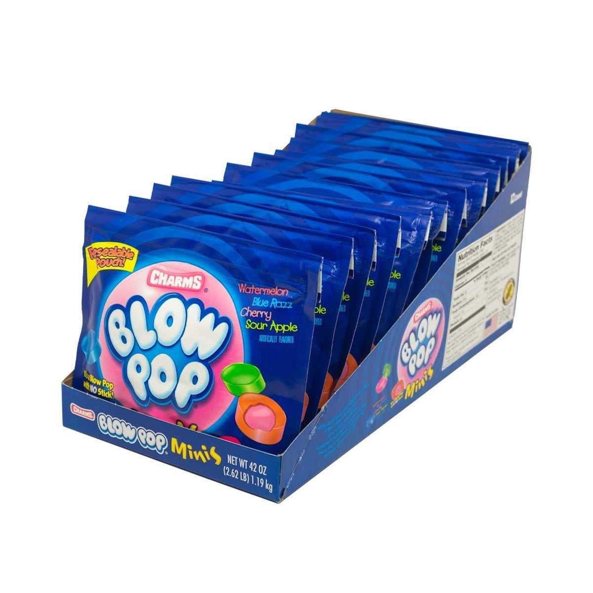 Charms Blow Pop Mini bag front view for on-the-go enjoyment.