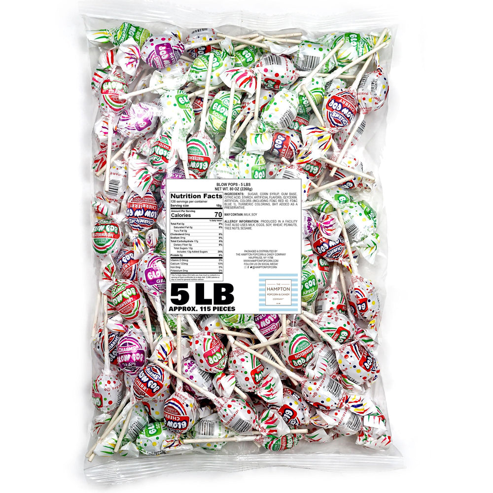 The Hampton Popcorn Company bubble gum center adds playful candy moments.