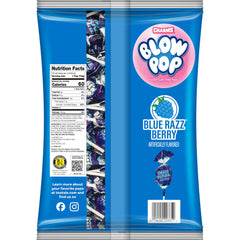 Charms Blow Pops bubble gum center provides a playful texture experience.