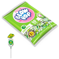 Charms Blow Pops individually wrapped for freshness during school lunches.