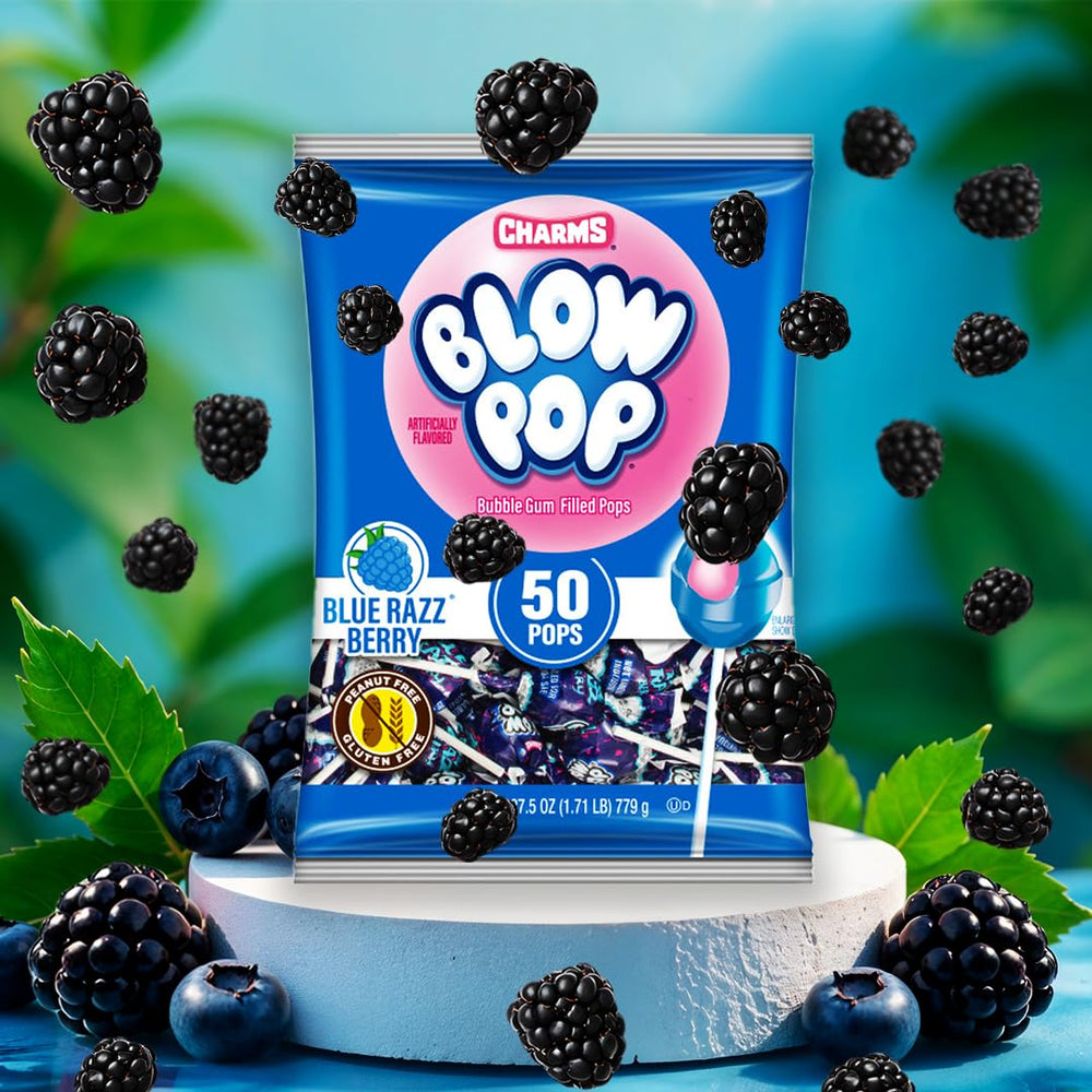 Charms Blow Pops are perfect for celebrations, office breaks, and kid rewards.