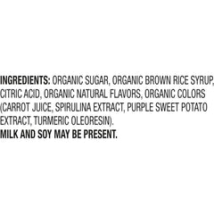 Charms Organic Pops Green Apple lollipops in resealable bag; natural flavors and no artificial colors.
