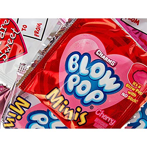 Charms Valentine Blow Pop Minis shell detail highlights the sweet shell for sharing