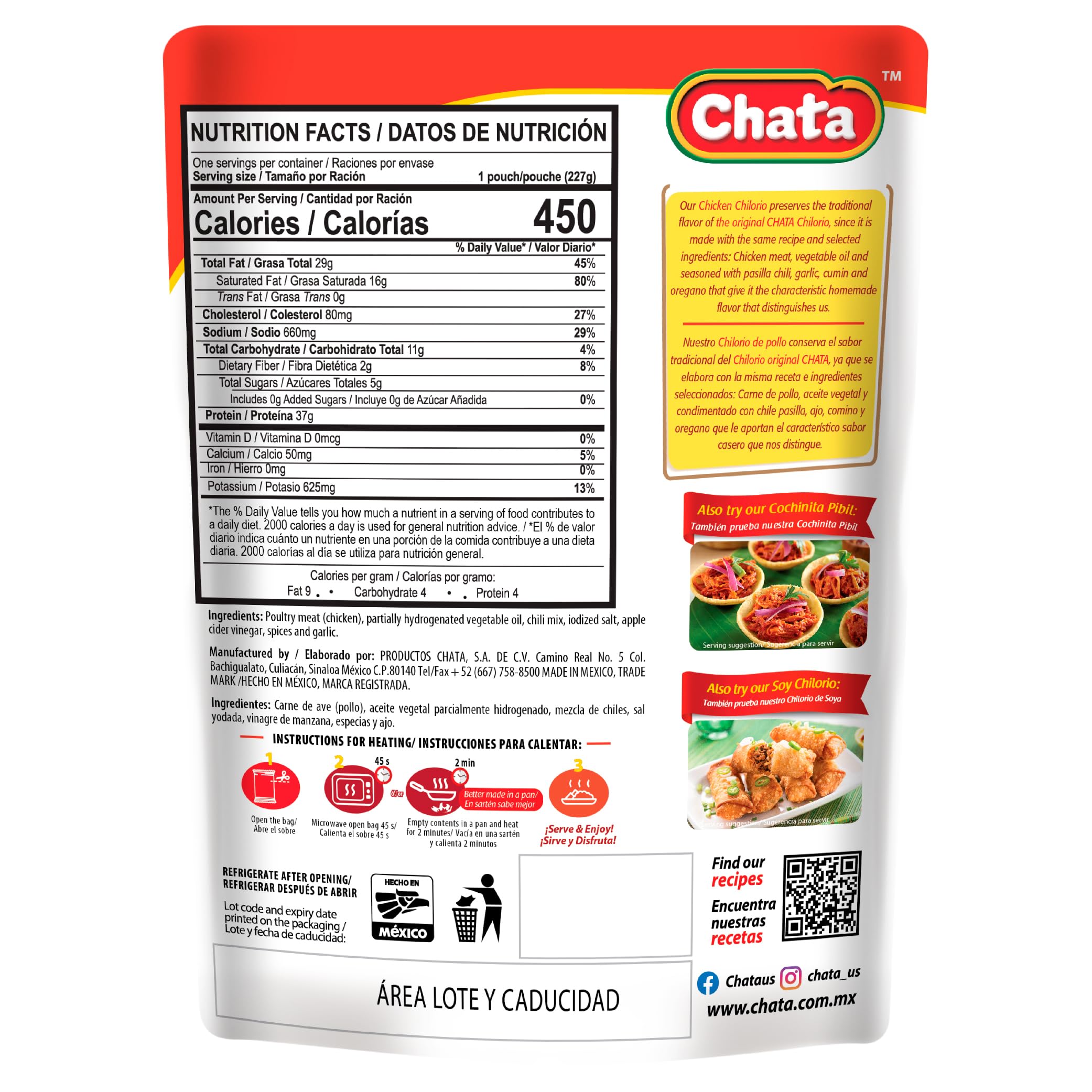 Chata Chilorio shredded chicken close-up highlighting tender texture and depth of flavor.