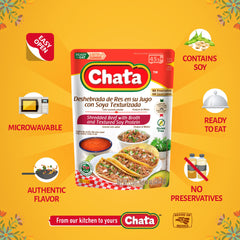 Chata SQF-certified beef with no added preservatives.