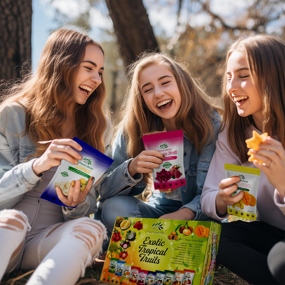 CHAVI freeze dried custard apple drops; gourmet crunch for snacks