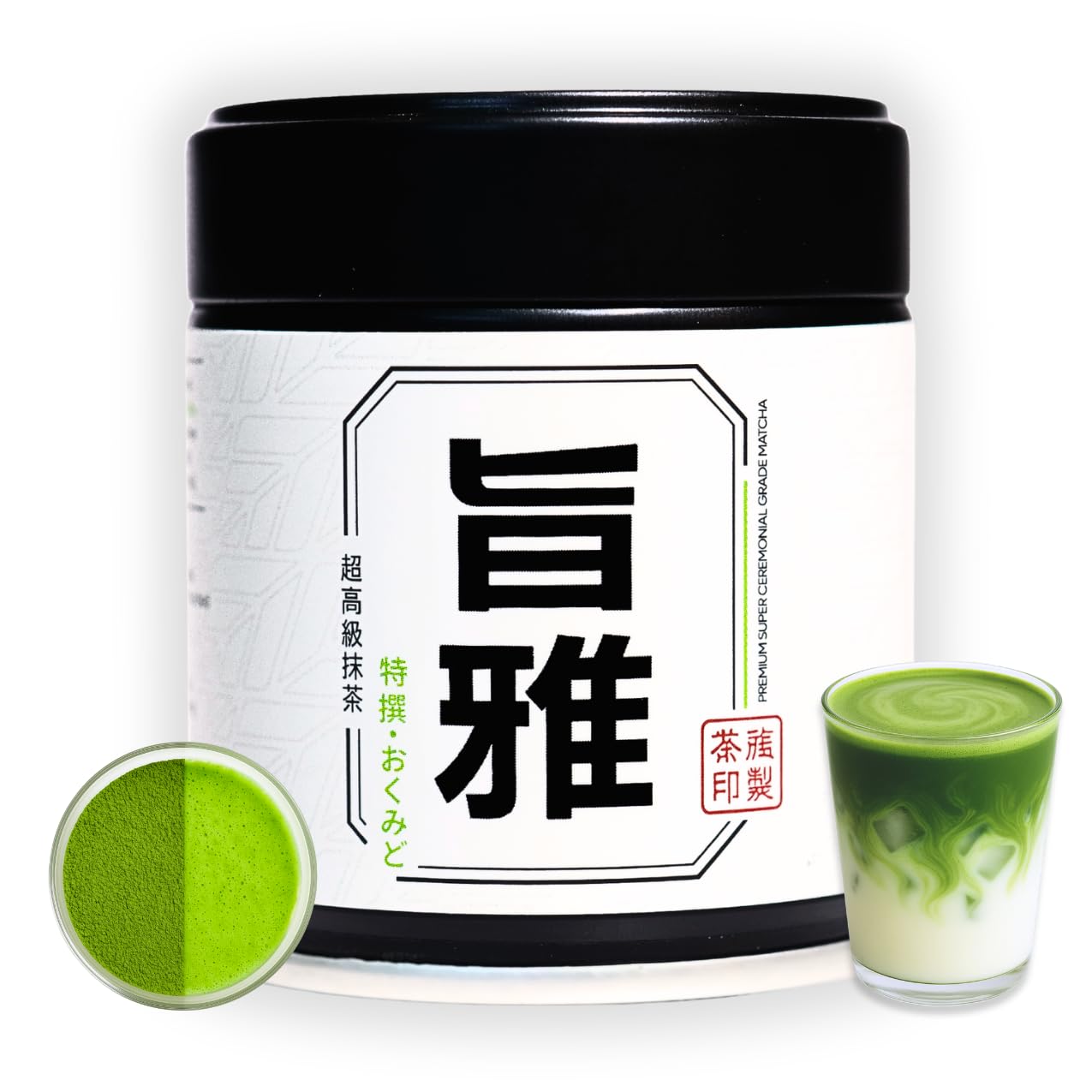 Chazoku Okumidori tin-front packaging showcasing premium ceremonial matcha freshness.