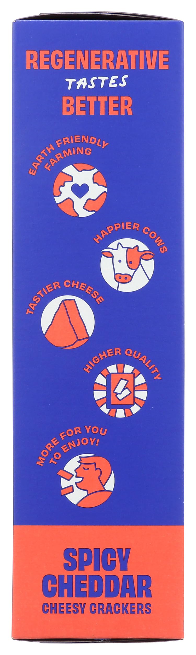 Cheddies Spicy Cheddar Crackers ingredients close-up emphasizing quality sourcing