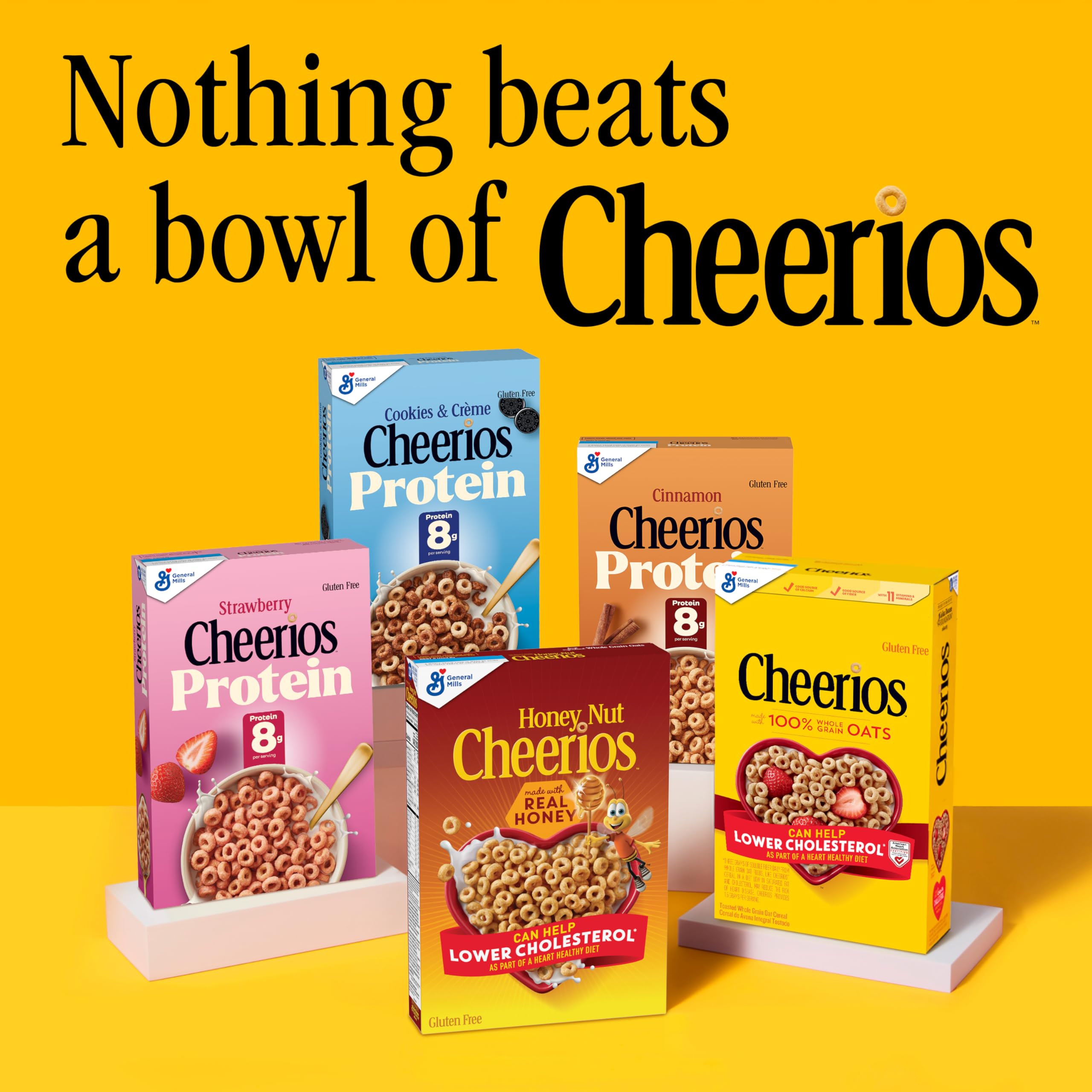 Gluten-free Cheerios Apple Cinnamon cereal made with whole grains.