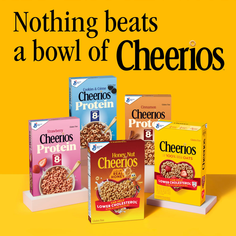 Gluten-free Cheerios Apple Cinnamon cereal made with whole grains.