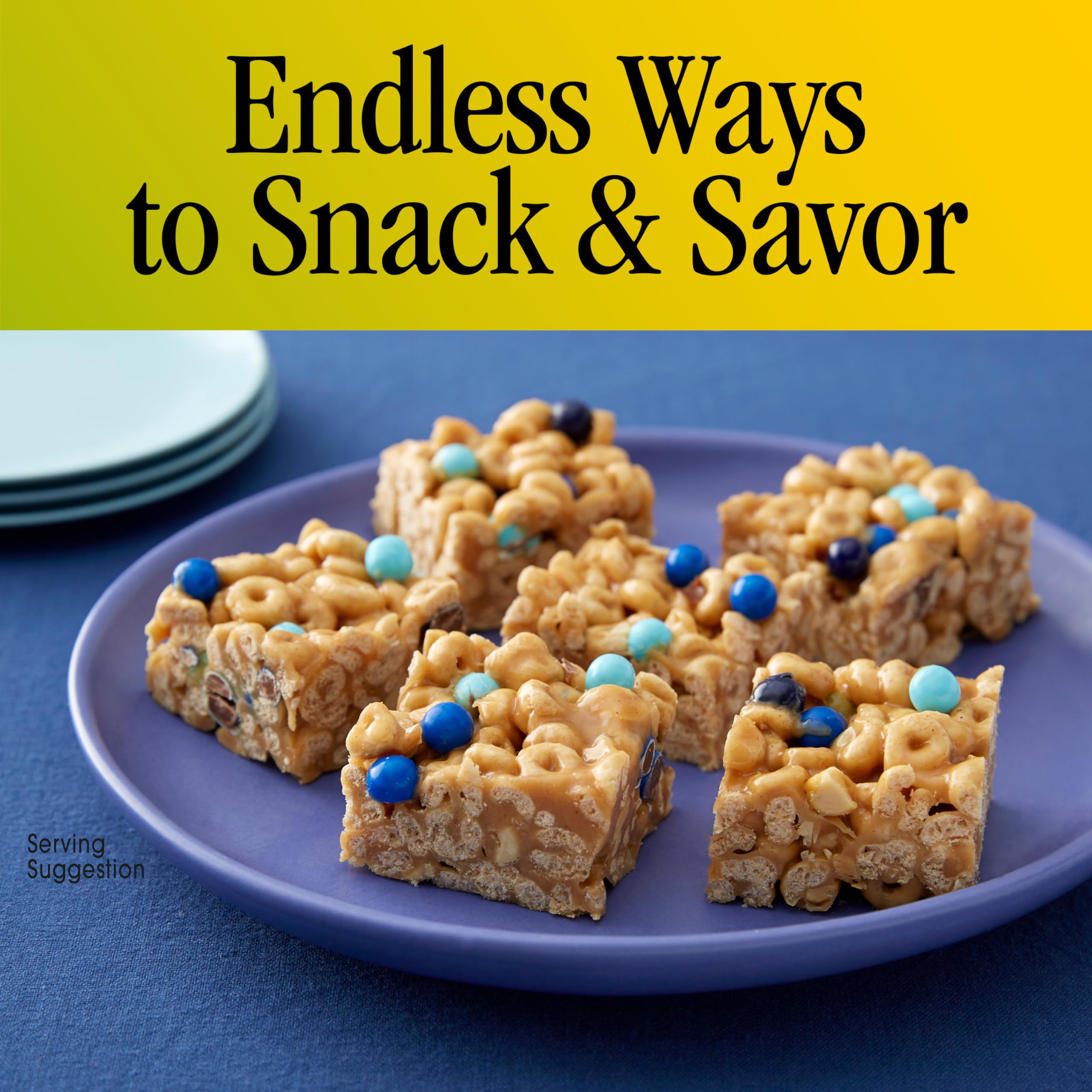 Bowl of Cheerios Apple Cinnamon with milk and fruit pieces appeals to kids.