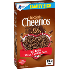 Cheerios Chocolate bowl with milk showing gluten-free breakfast option