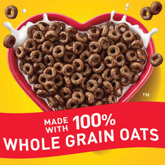 Cheerios Chocolate cereal box with gluten-free label indicates gluten-free choice.