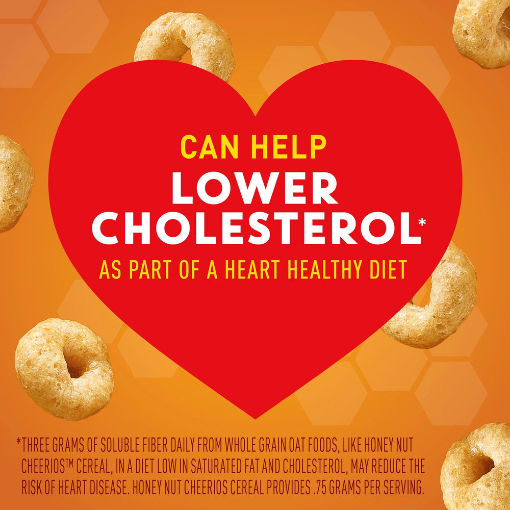 Kids enjoy Cheerios Honey Nut Cheerios as an easy lunchbox snack.