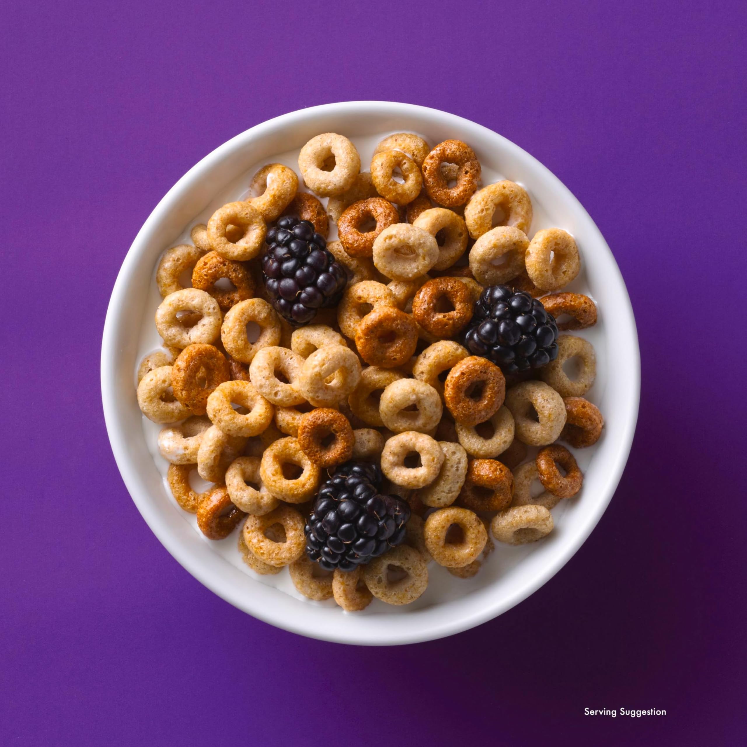 Cheerios Multi Grain calcium and vitamins label highlights essential nutrients.
