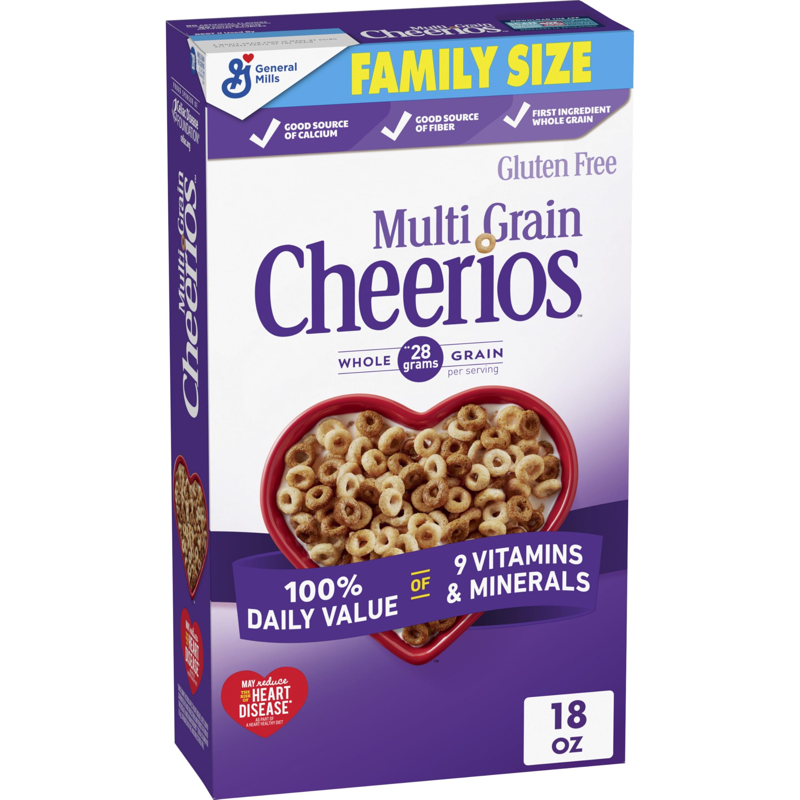 Cheerios Multi Grain cereal bowl for a wholesome breakfast.