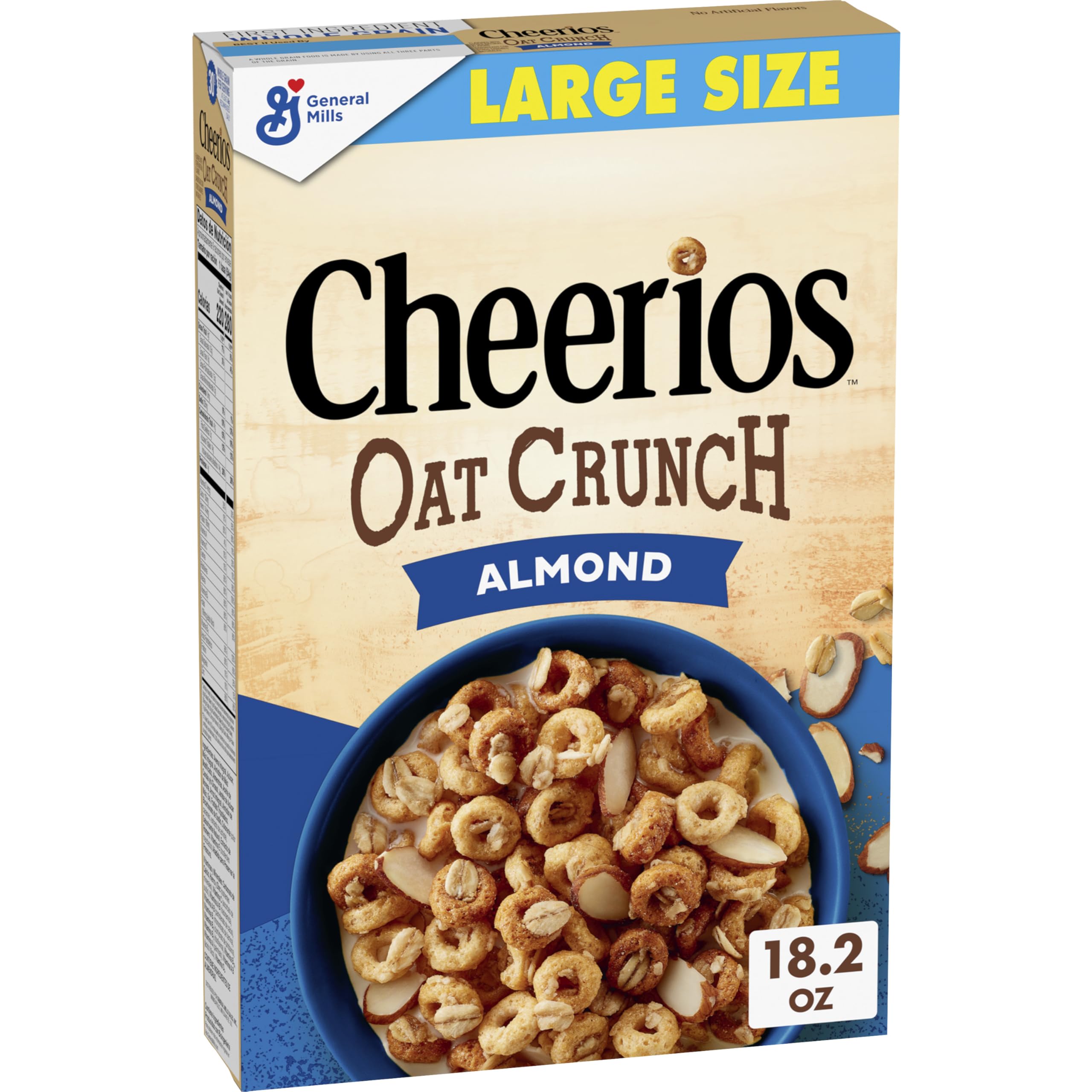 Cheerios Oat Crunch Almond in a bowl with satisfying crunch