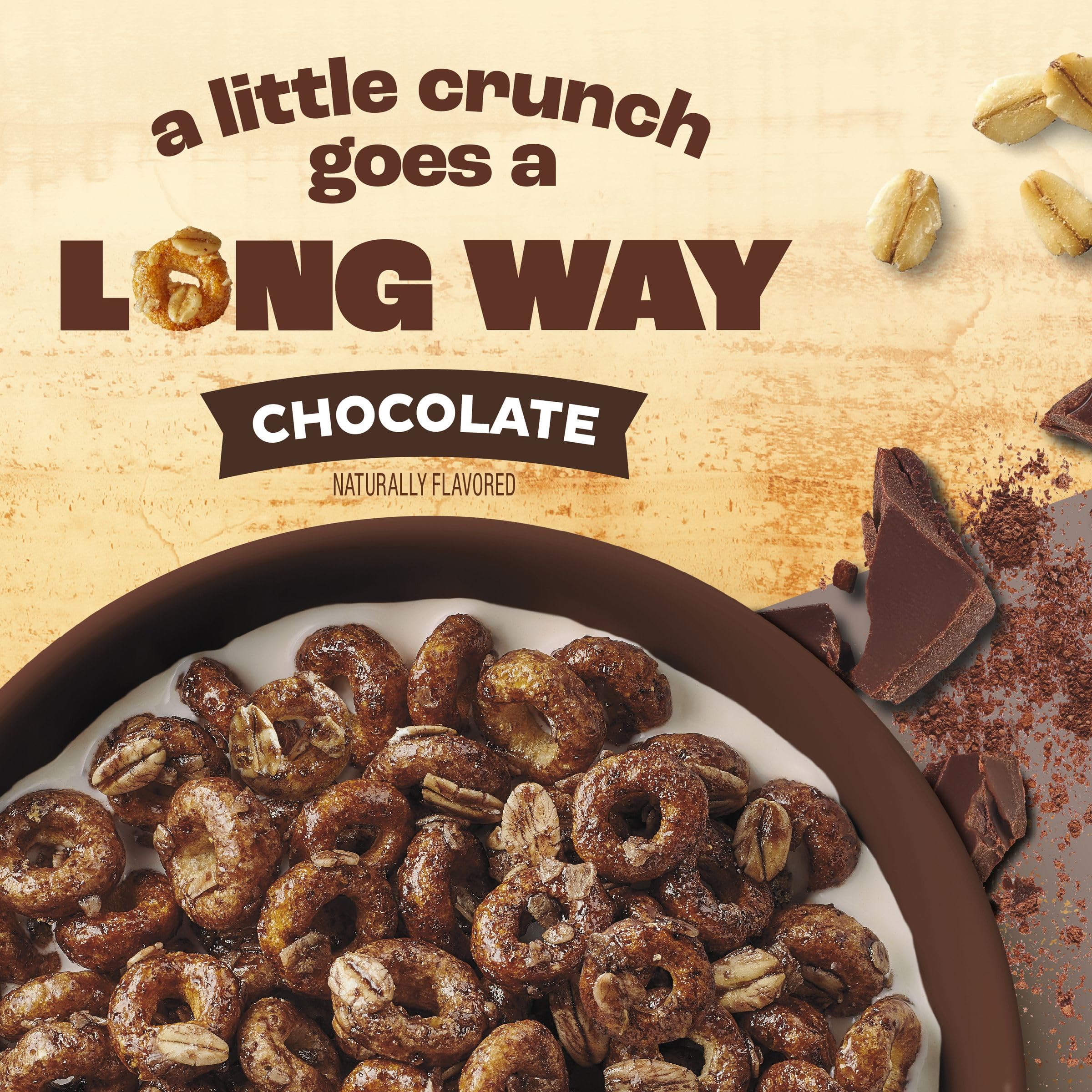 Cheerios Oat Crunch Chocolate milk pour pairing cereal with milk for a balanced breakfast