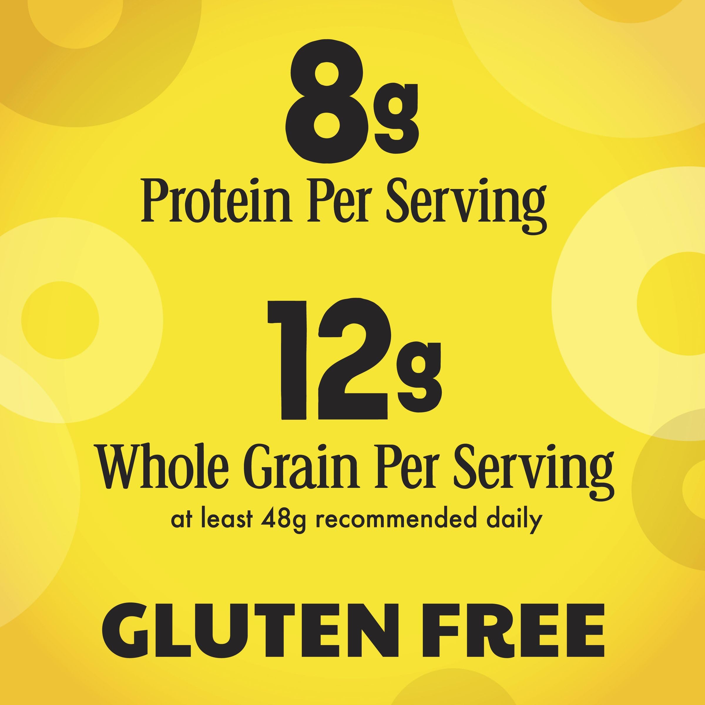 Gluten-free symbol reinforces Cheerios Protein Cereal as a family-friendly snack.