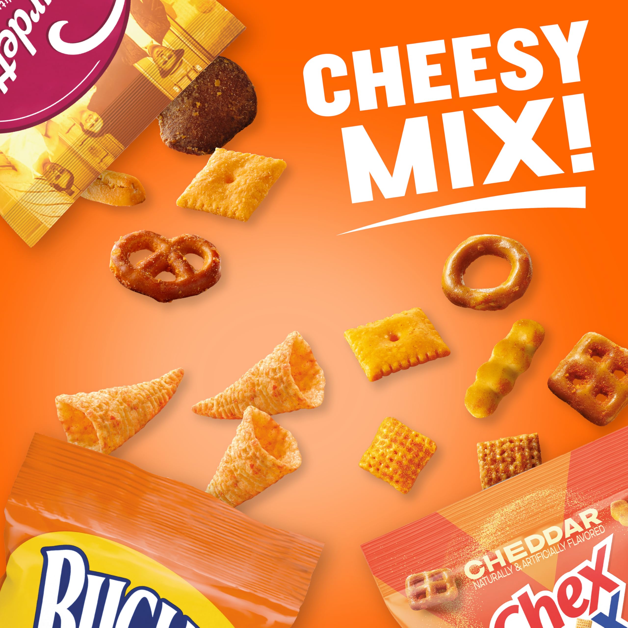 Cheesy Mix variety-pack bags delivering diverse tastes for gatherings and movie nights