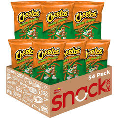Cheetos cheddar jalapeño crunchy 64-count pack for easy sharing