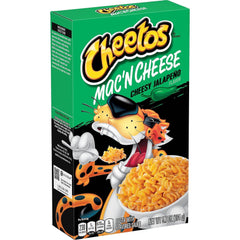 Cheetos Mac and Cheese Cheesy Jalapeno 5.7oz box pack, creamy mac with crunchy jalapeño bites.