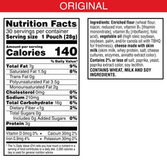 Cheez-It 30oz box showing 30 individually wrapped packs, ideal for families.
