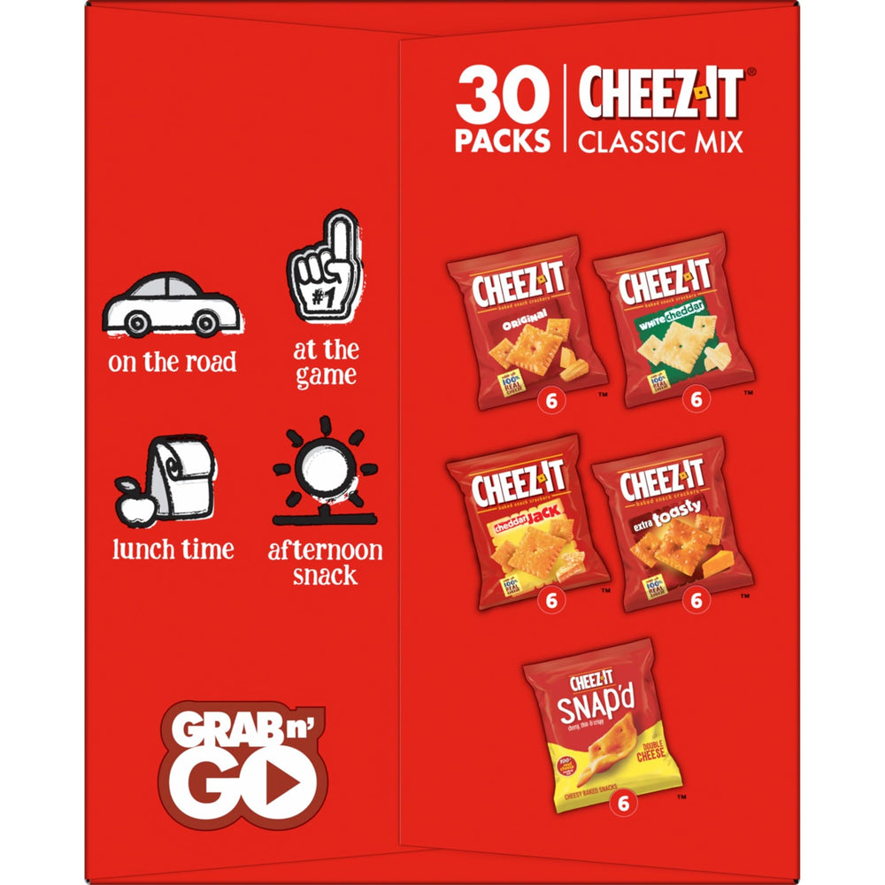 Cheez-It Cheddar Jack crackers box for bold cheese flavor