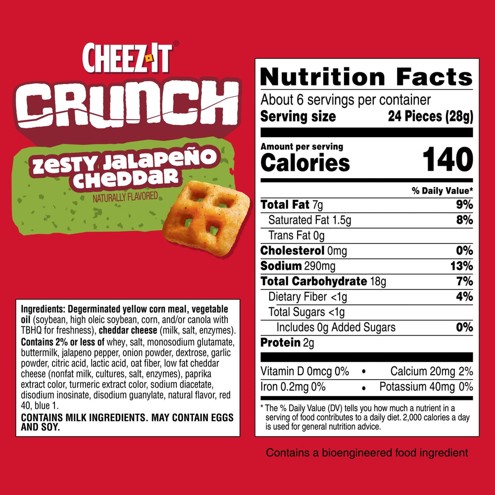 Cheez-It Crunch Kick'n Nacho Cheese flavor offers a bold game-night bite.