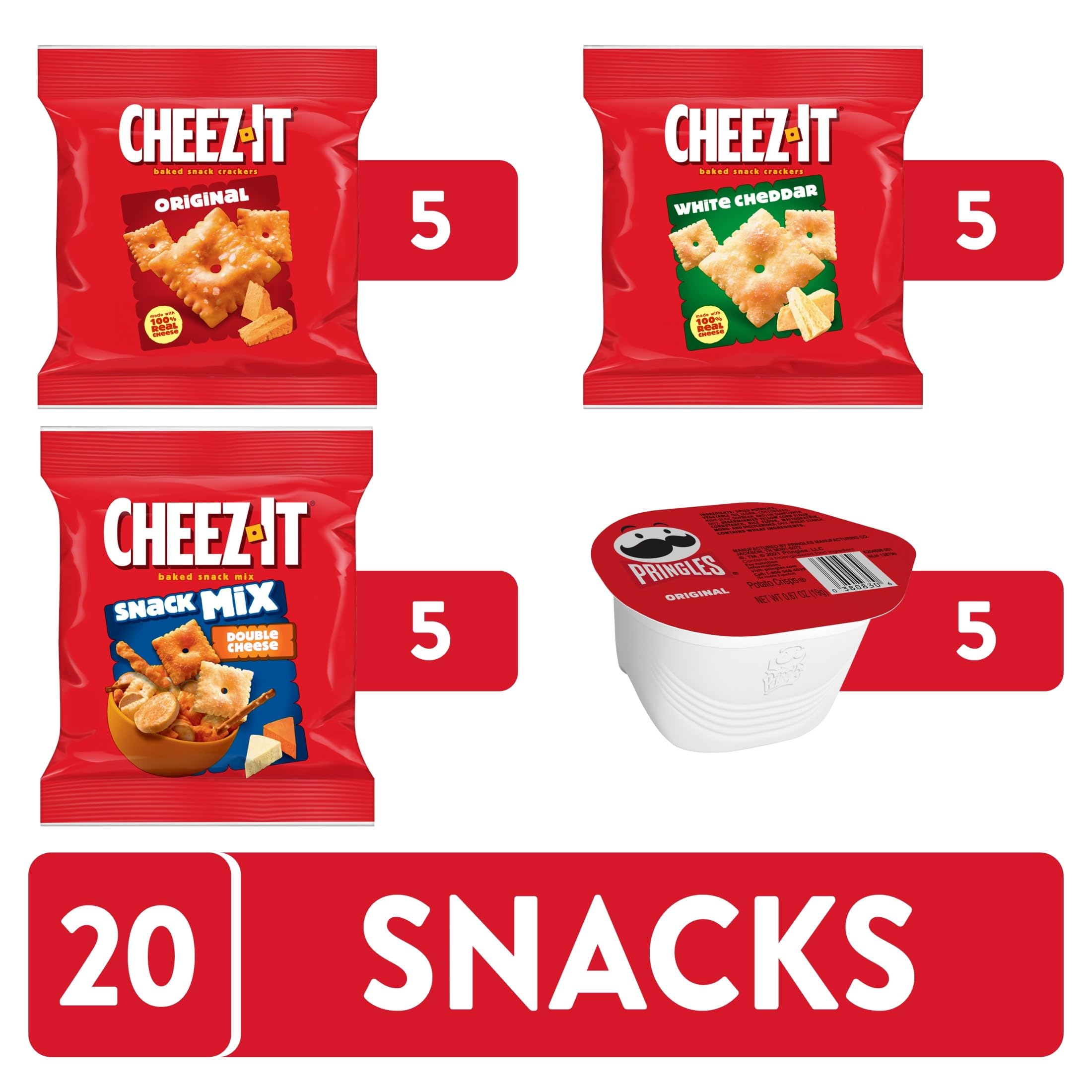 Cheez-It Double Cheese Snack Mix close-up great for variety at home or parties