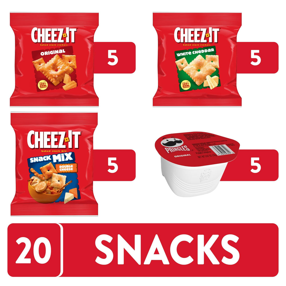 Cheez-It Double Cheese Snack Mix close-up great for variety at home or parties