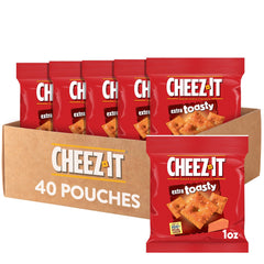 Cheez-It Extra Toasty bag showing on-the-go snacking and sharing
