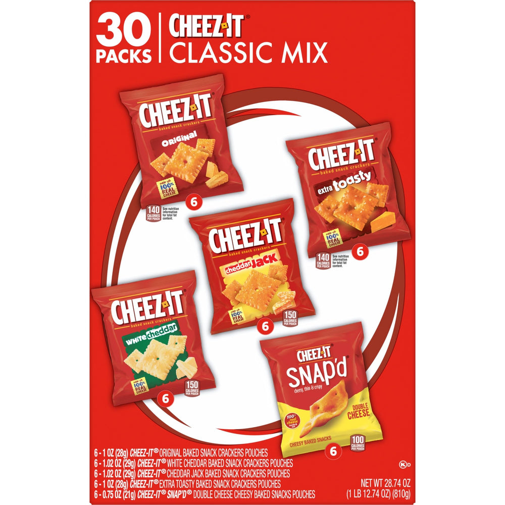 Cheez-It Extra Toasty crackers box, savor extra crispy cheese bite