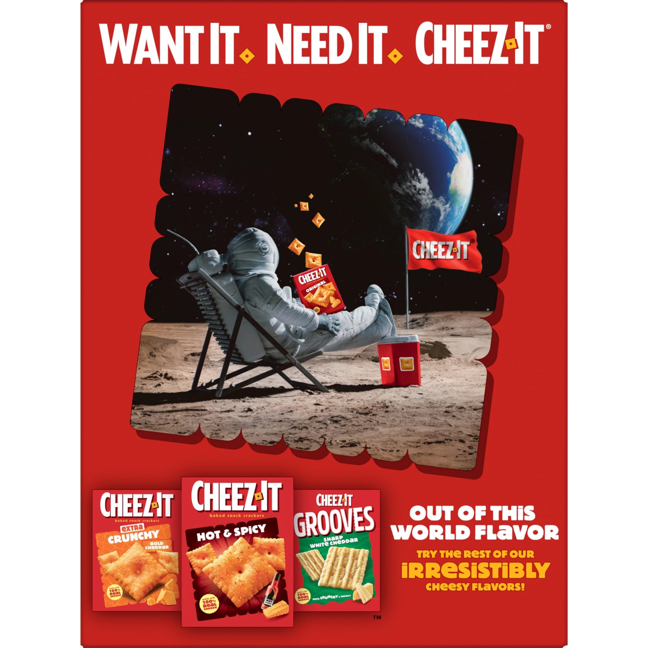 Cheez-It Extra Toasty snacks during movie night with friends.