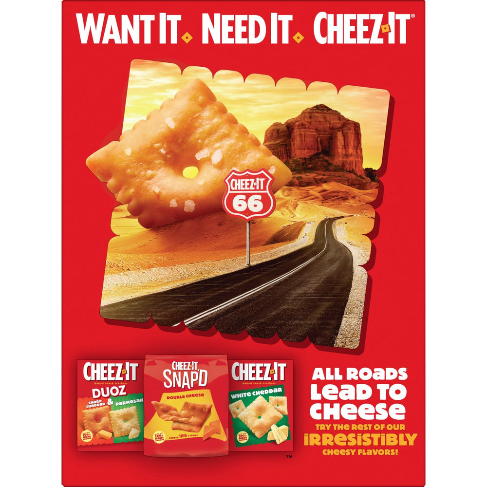 Cheez-It Grooves Loaded Nacho crackers stacked on a party platter for easy serving.