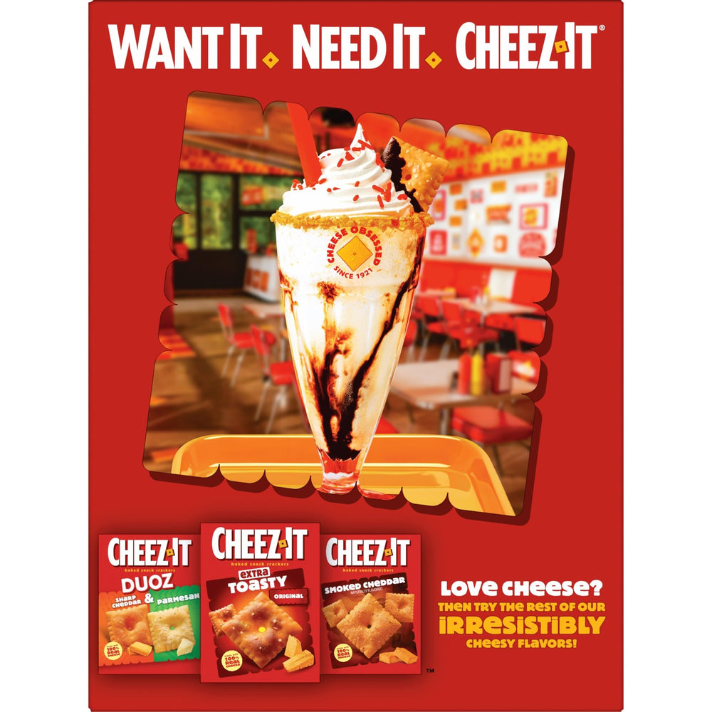 Packaging details of Cheez-It Hot Spicy showing weight and seal