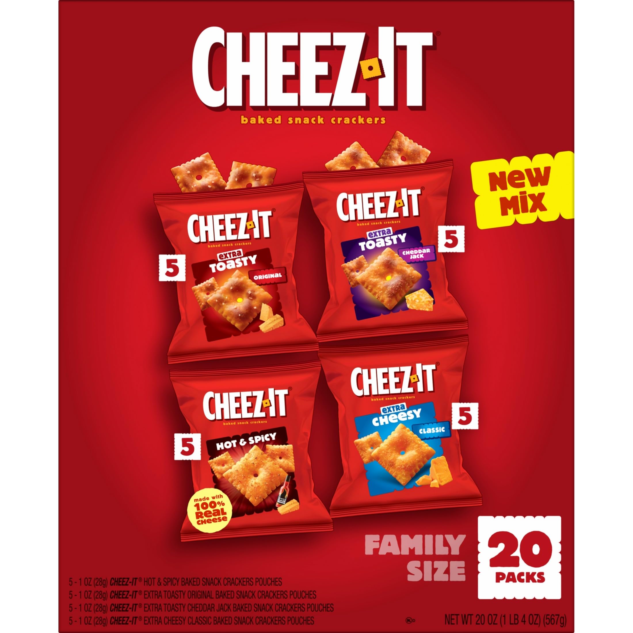 Cheez-It lunch box snack pack for school or work