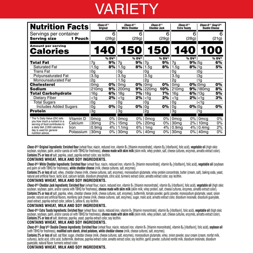 Cheez-It Original crackers in a box, ideal for school lunches