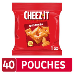 Cheez-It Original crackers in hand, ideal for quick school lunches.